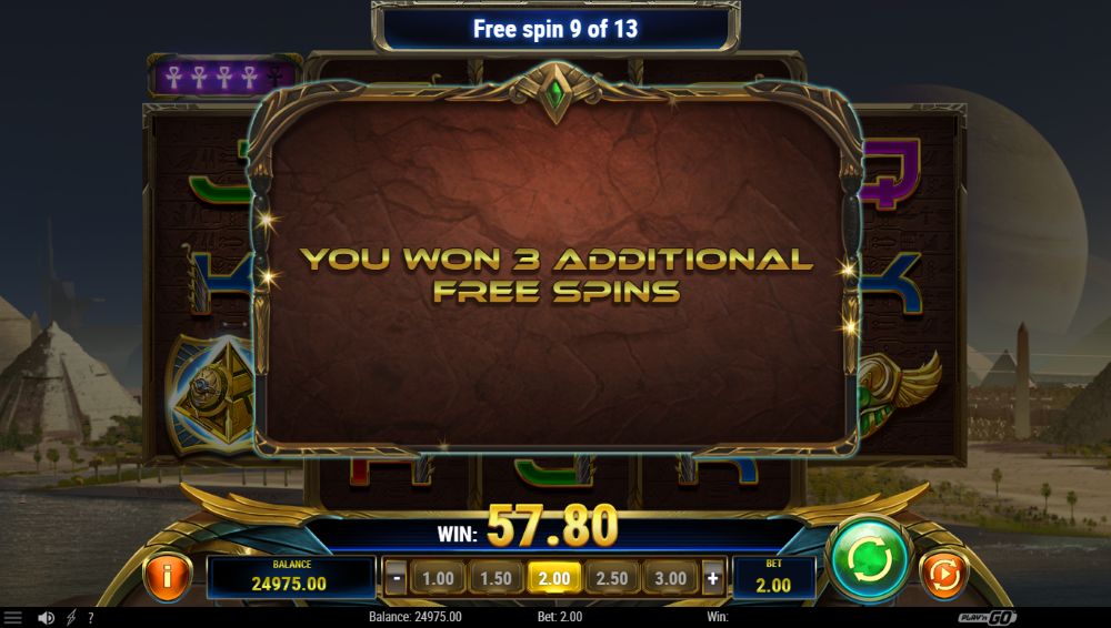 Ankh of Anubis slot features