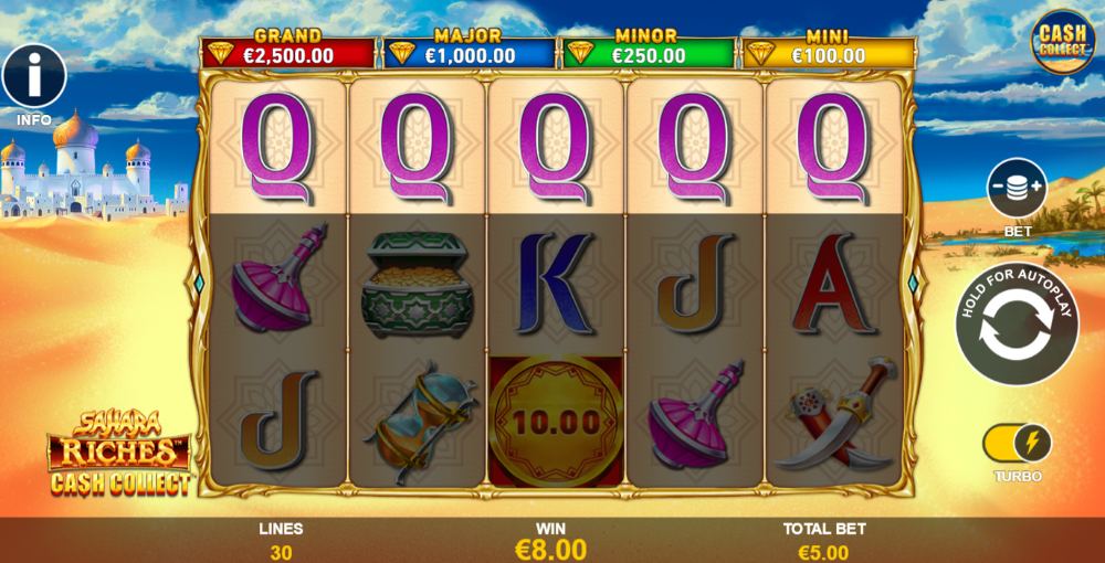 Sahara Riches Cash Collect slot demo