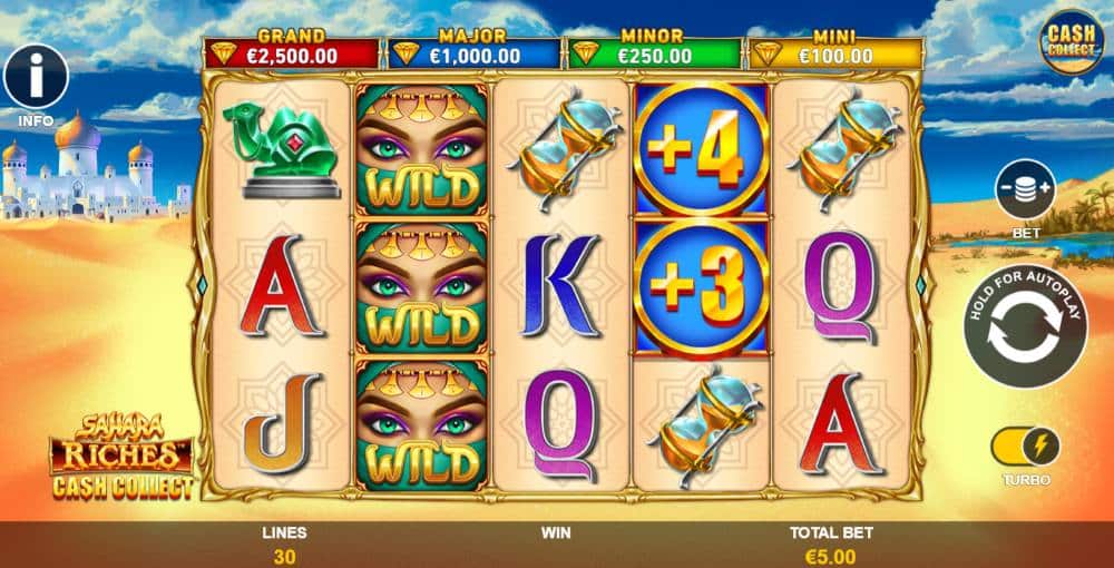 Sahara Riches Cash Collect free slot