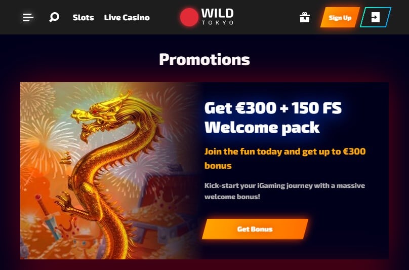 Welcome Bonus wildtokyo-casino