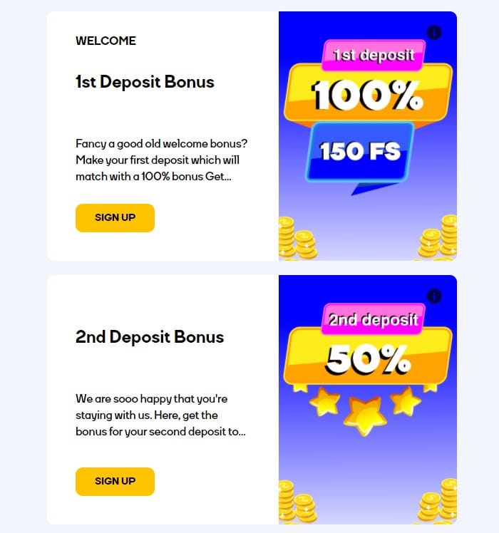 1st & 2nd Deposit Bonus catcasino