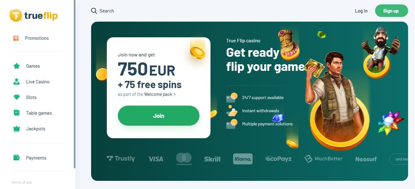 Trueflip.com Casino Review