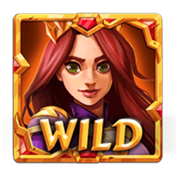 Wild Symbol of Lady Merlin Lightning Chase Slot