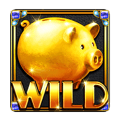 Wild Symbol of Golden Piggy Bank Slot