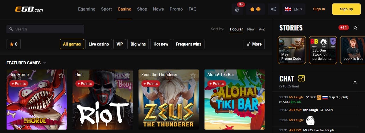 EGB Casino Review