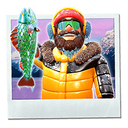 Wild-символ игрового автомата Bigger Bass Blizzard — Christmas Catch
