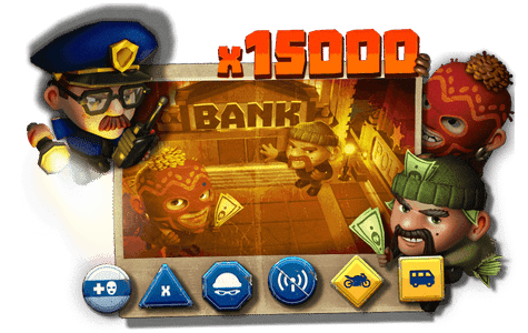 The final stop is the Bank with a 15.000x heist potential!