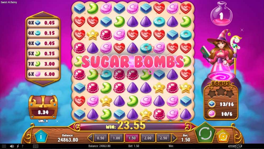 Sweet Alchemy slot features