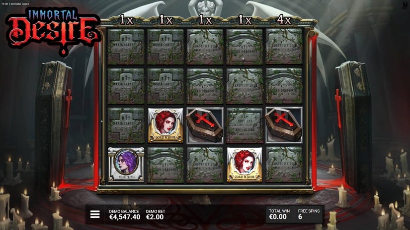 Immortal Desire Free Online Slot by Hacksaw Gaming - Demo & Review