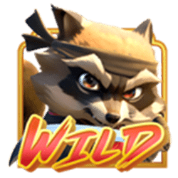 Wild Symbol of Ninja Raccoon Frenzy Slot
