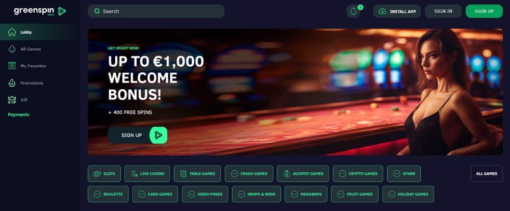 GreenSpin Casino Review