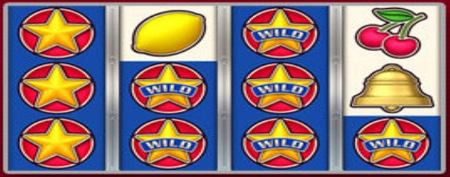Все символы, находящиеся на одном барабане после WILD символа ЗВЕЗДА, заменяются этим символом