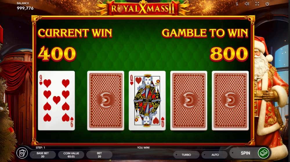 Royal Xmass 2 gamble feature