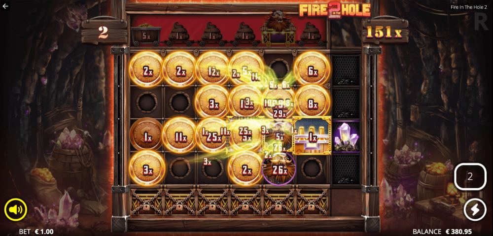 Fire in the Hole 2 bonus game
