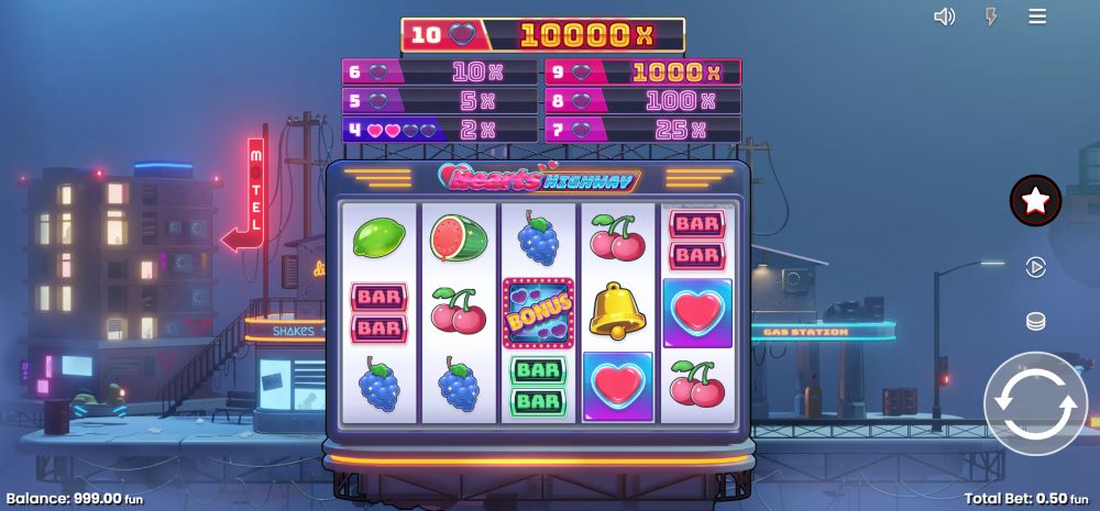 Hearts Highway main game
