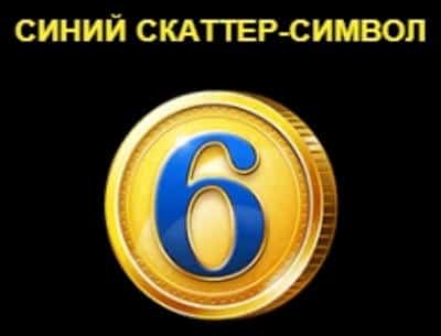 Синий скаттер-символ