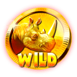 Rhino Mania Pokies Wild Symbol