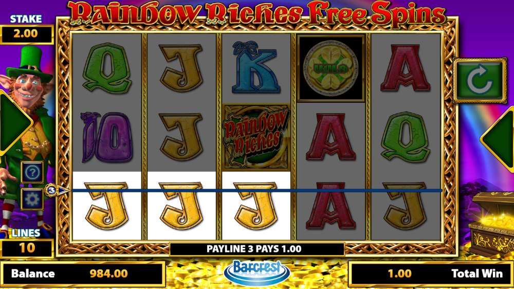 Rainbow Riches Free Spins online slot