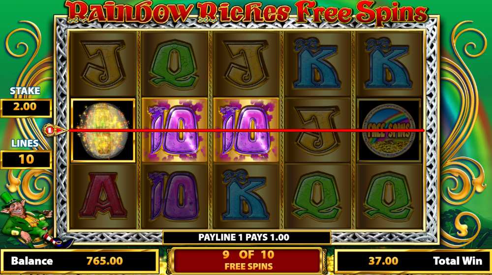 Rainbow Riches Free Spins demo slot