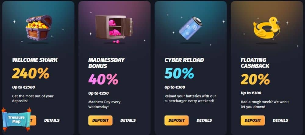 Winshark Casino Bonuses