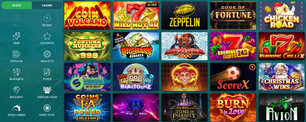 22bet Casino Games