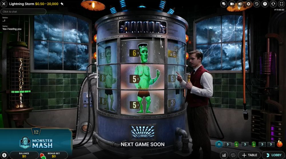 Lightning Storm live game features