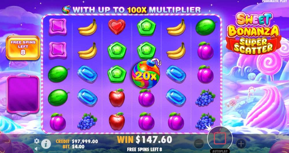 Sweet Bonanza Super Scatter online slot