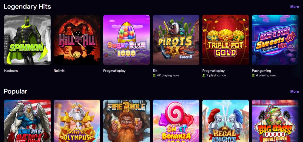 Immerion Casino Games