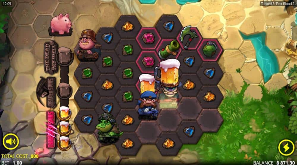 Tanked 3 slot features
