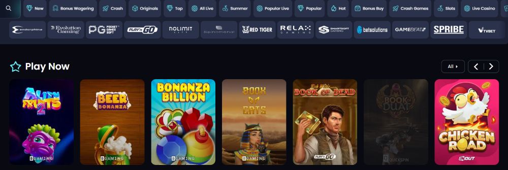 MegaBet Casino Games