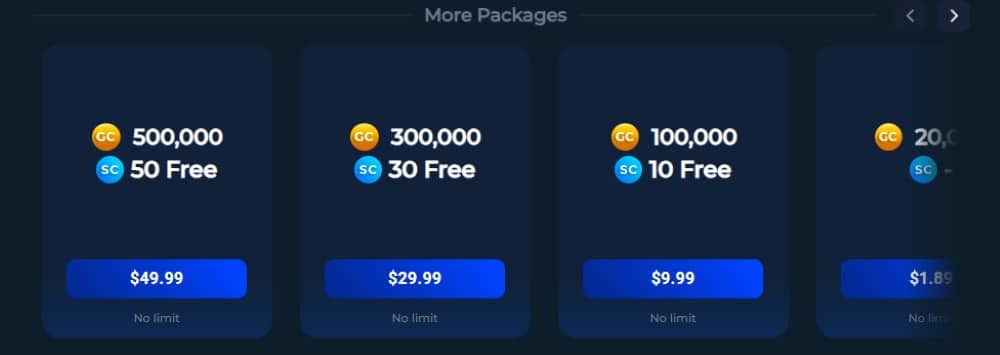 Casino.click Gold Coin Packs