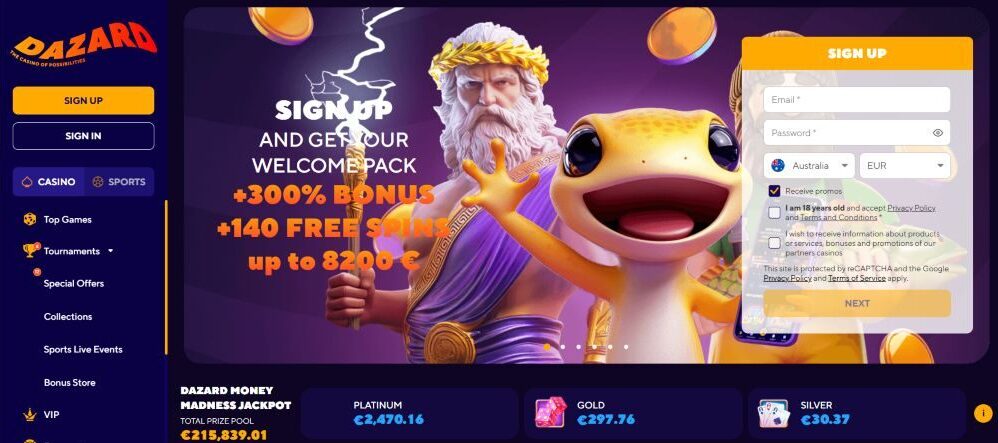 Dazard Casino Review