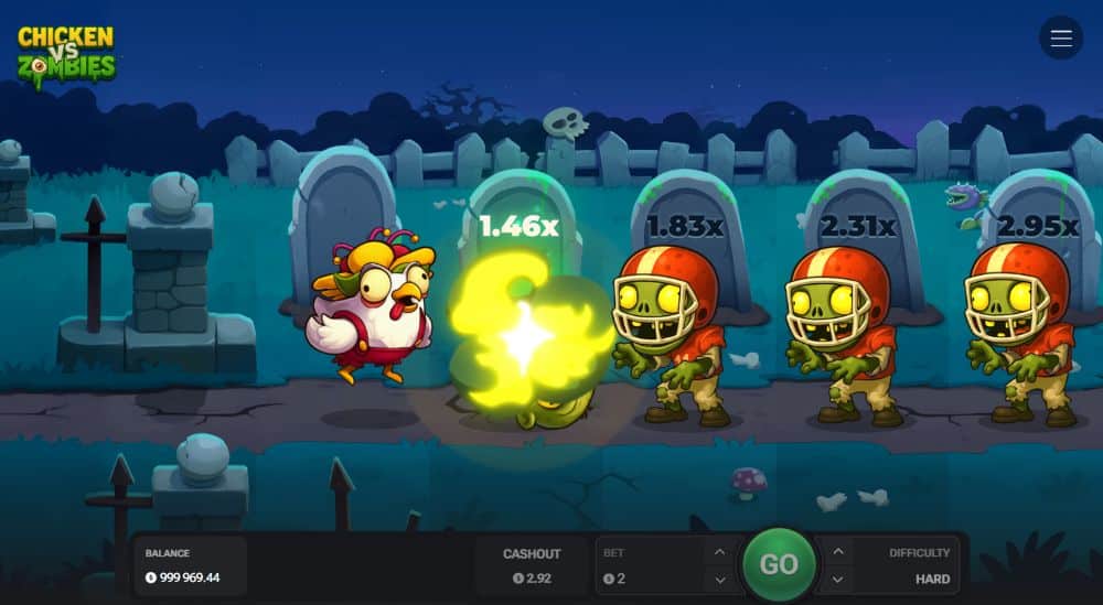 Chicken vs Zombies slot demo