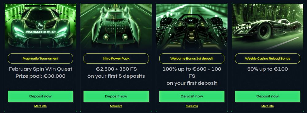Nitrobet Casino Bonuses