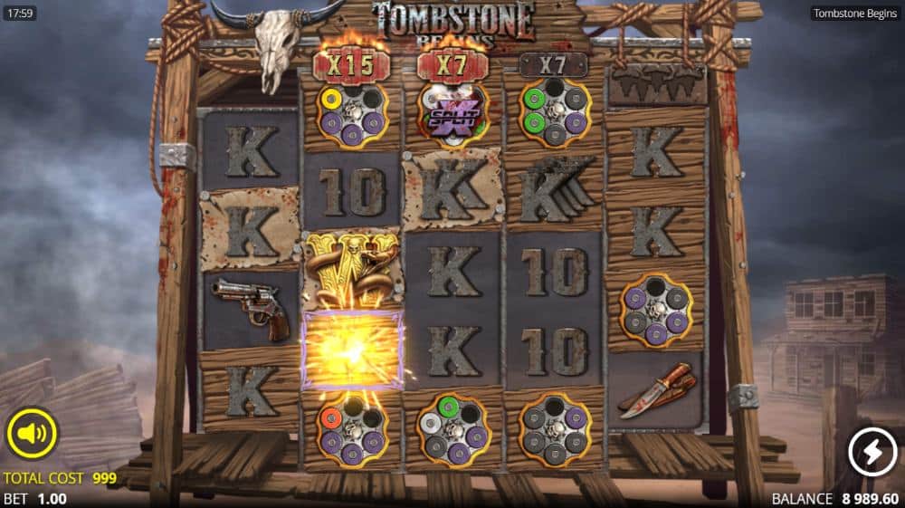 Tombstone Begins free slot