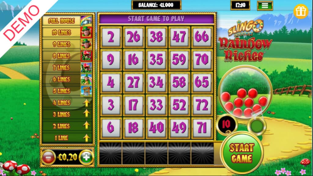 Slingo Rainbow Riches