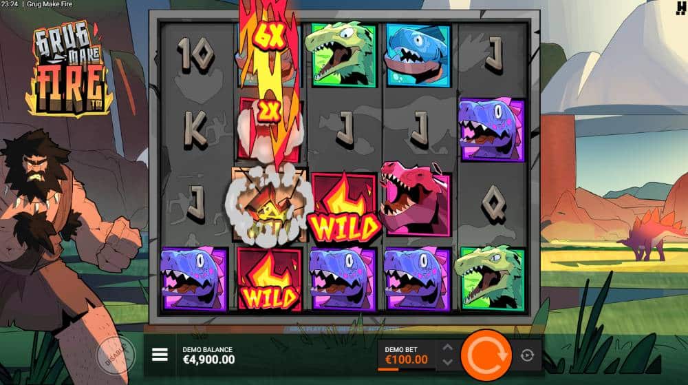 Grug Make Fire slot demo