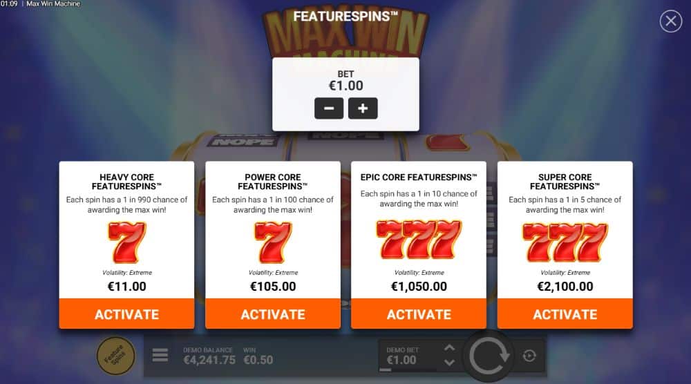 Max Win Machine slot demo
