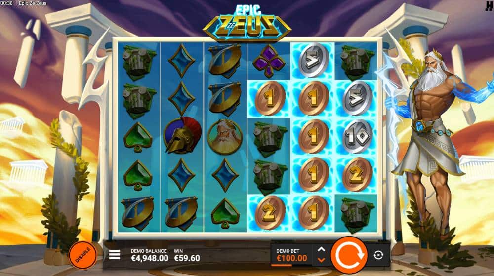 Epic Ze Zeus slot features